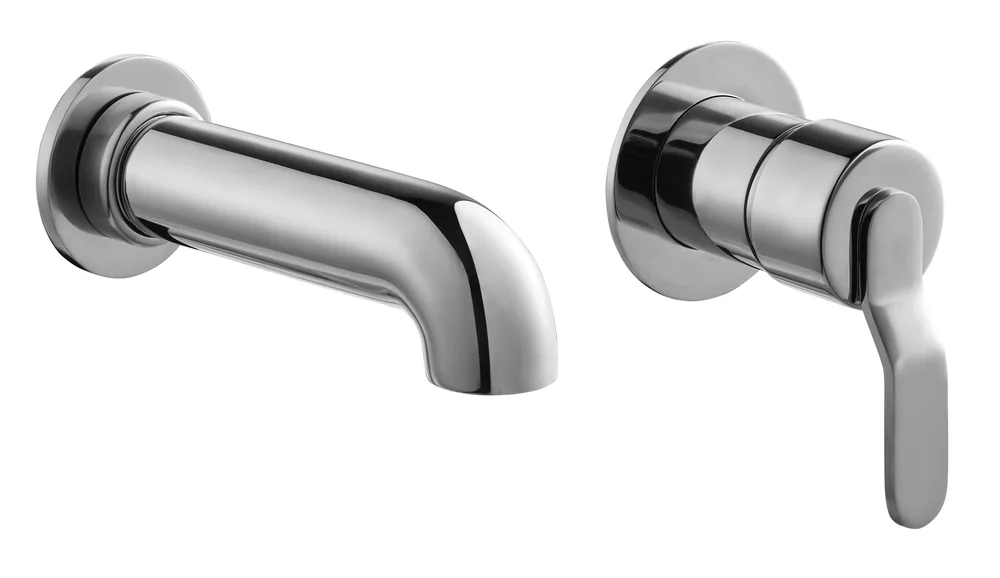 Monocomandament lavabo encastat broc 130 mm amb vàlvula Click-Clack