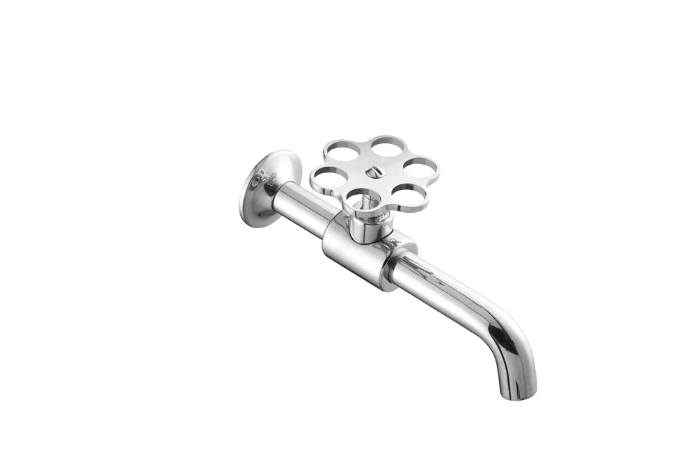 Aixeta frontal broc 165mm 1 aigua, volant flor turquesa
