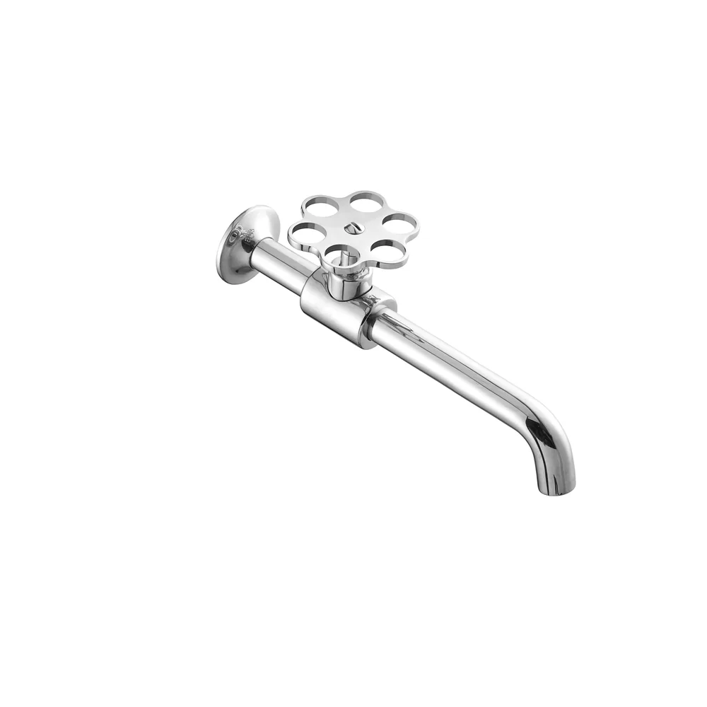 Aixeta frontal broc 210mm 1 aigua, volant flor turquesa