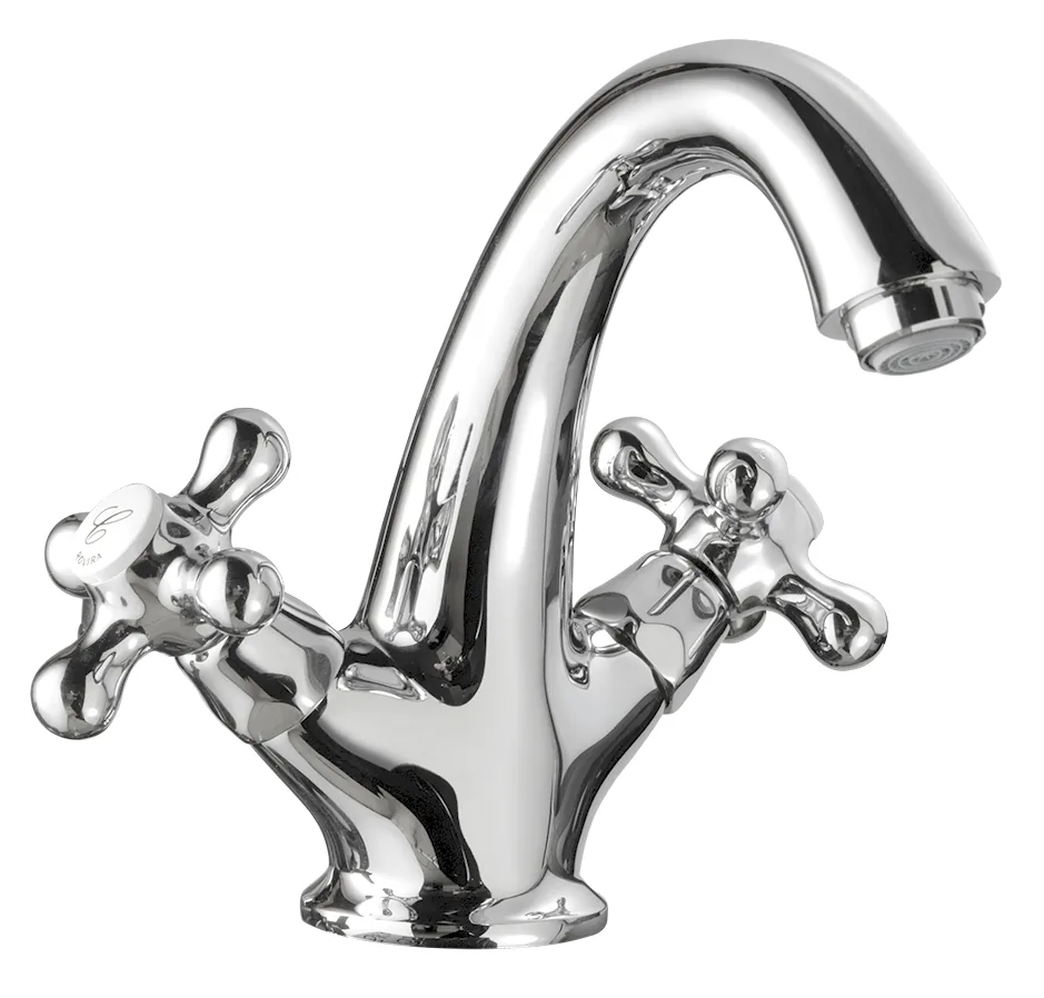 Monobloc lavabo bec fixe avec bonde clic-clac