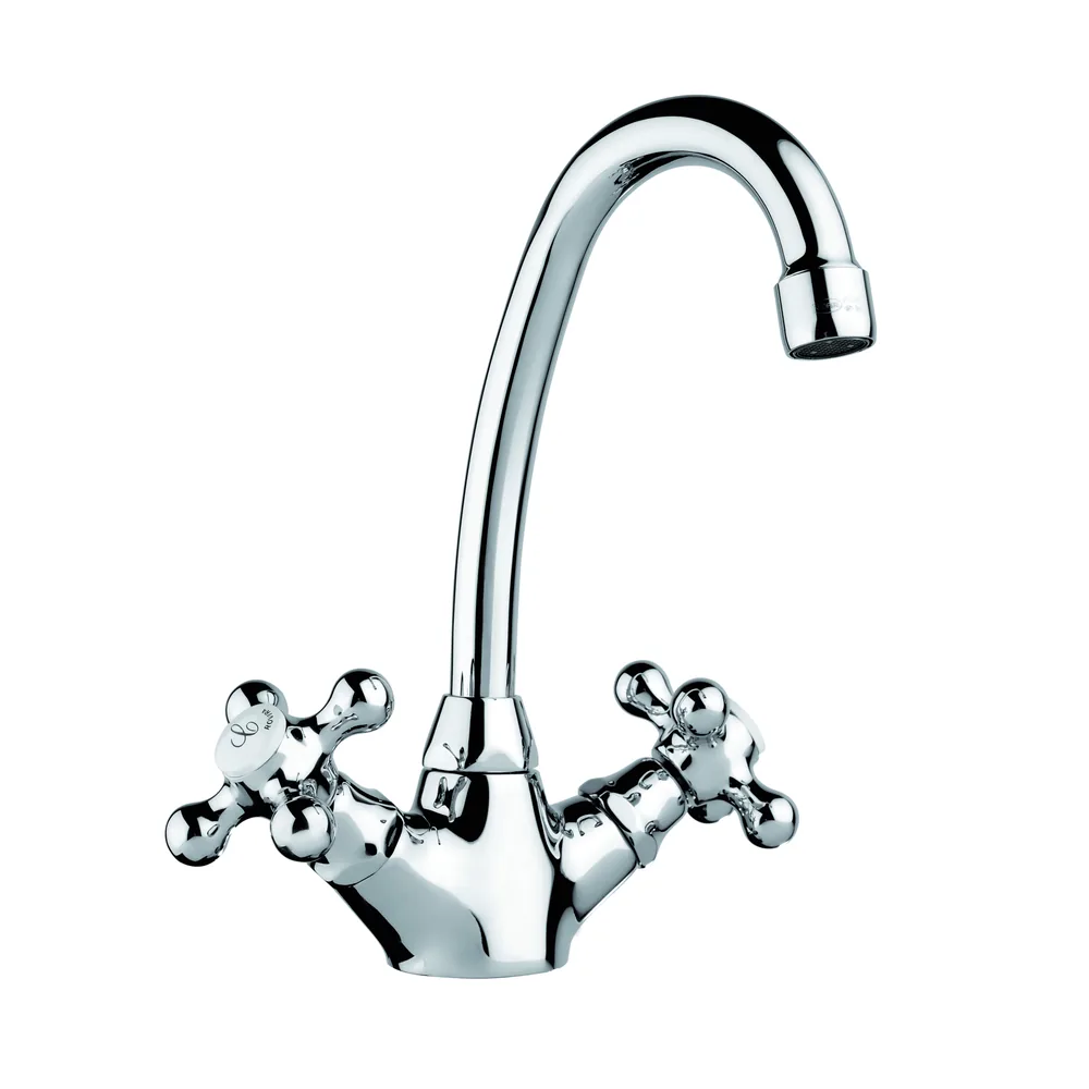 Monobloc lavabo bec orientable avec bonde clic-clac