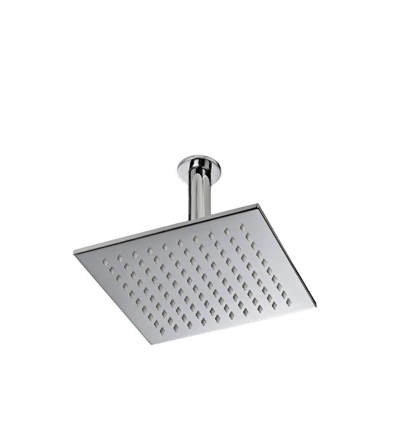 Rociador techo cuadrado 200x200mm, brazo 125mm