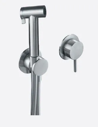 Partie extérieure mitigeur bidet à encastrer avec douchette