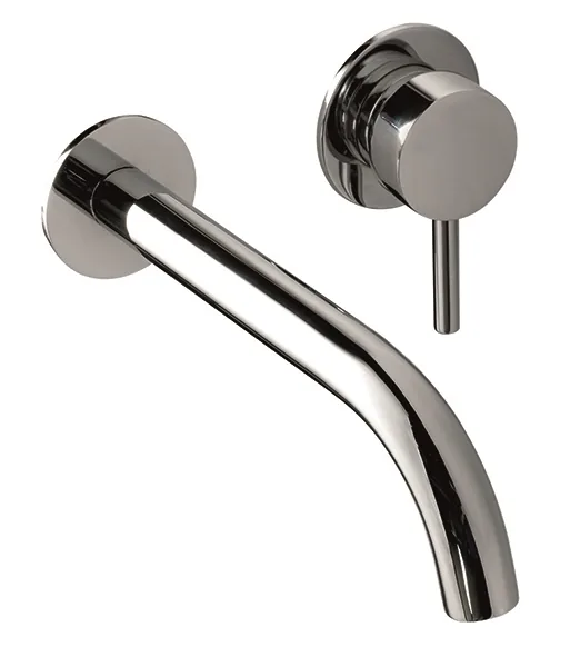 Mitigeur lavabo à encastrer bec 140 mm, avec bonde clic-clac