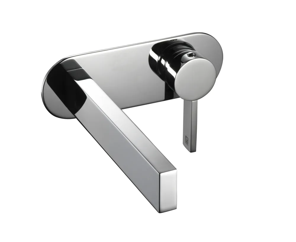 Mitigeur lavabo à encastrer, bec 210mm avec bonde clic-clac