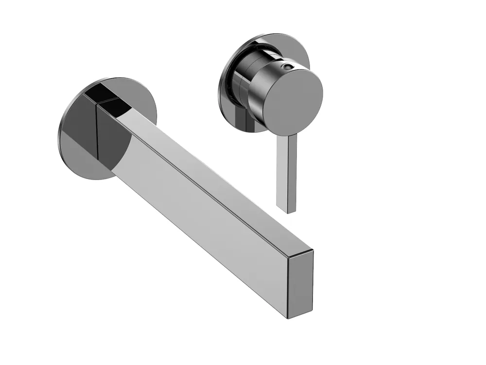 Partie extérieure mitigeur lavabo à encastrer, bec 210mm