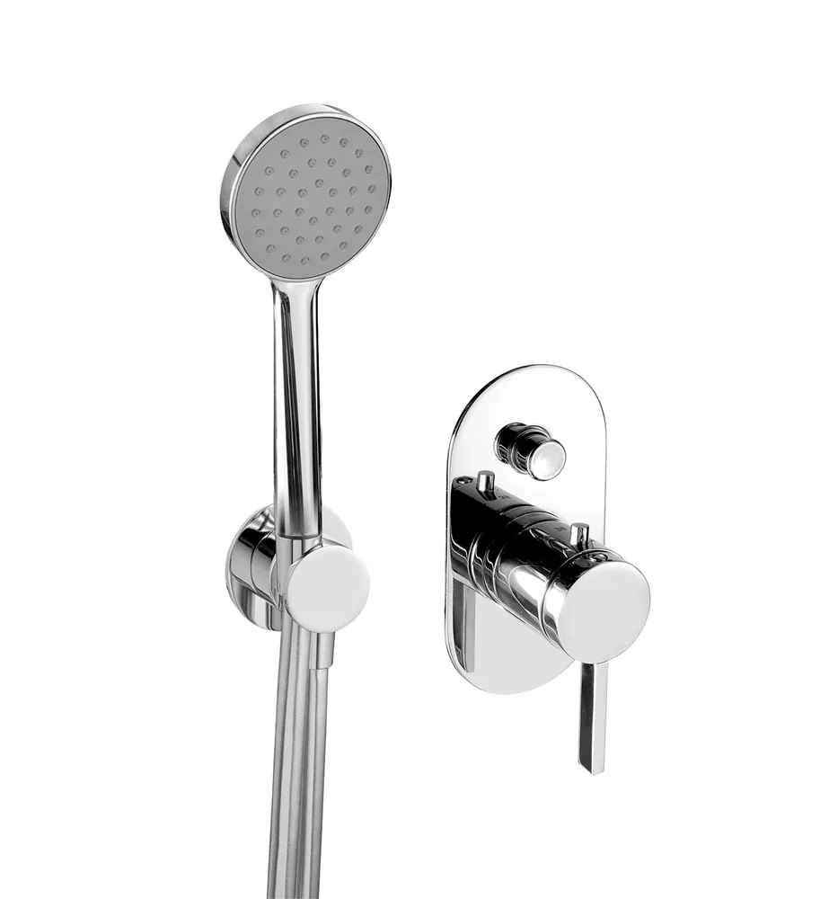 Mitigeur thermostatique à encastrer 2 voies avec prise d'eau séparée